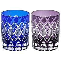 【 太武朗工房 公式 直販 】 江戸切子 矢来魚子紋 オールドグラス